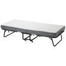 VEVOR salokāma viesu gulta 78,7 x 190,5 cm ar 12,7 cm atmiņas putu matraci, vienguļamā pārvietojamā gulta ar izturīgu metāla rāmi pieaugušajiem - ZEMLETES.LV