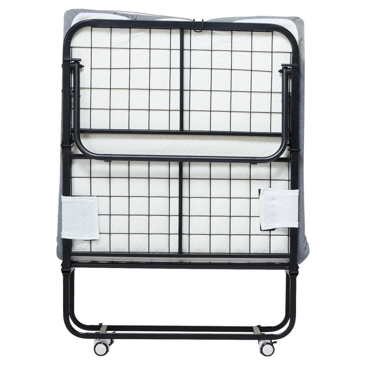VEVOR salokāma viesu gulta 78,7 x 190,5 cm ar 12,7 cm atmiņas putu matraci, vienguļamā pārvietojamā gulta ar izturīgu metāla rāmi pieaugušajiem - ZEMLETES.LV
