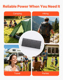 VEVOR 400 W salokāms saules panelis ar rāmi, N tipa monokristālisks 16BB panelis ar 24 % efektivitāti, IP67 ūdensizturīgs, MC4 izvade un 10-in-1 DC adapteris elektrostacijām, kempingam un pārgājieniem