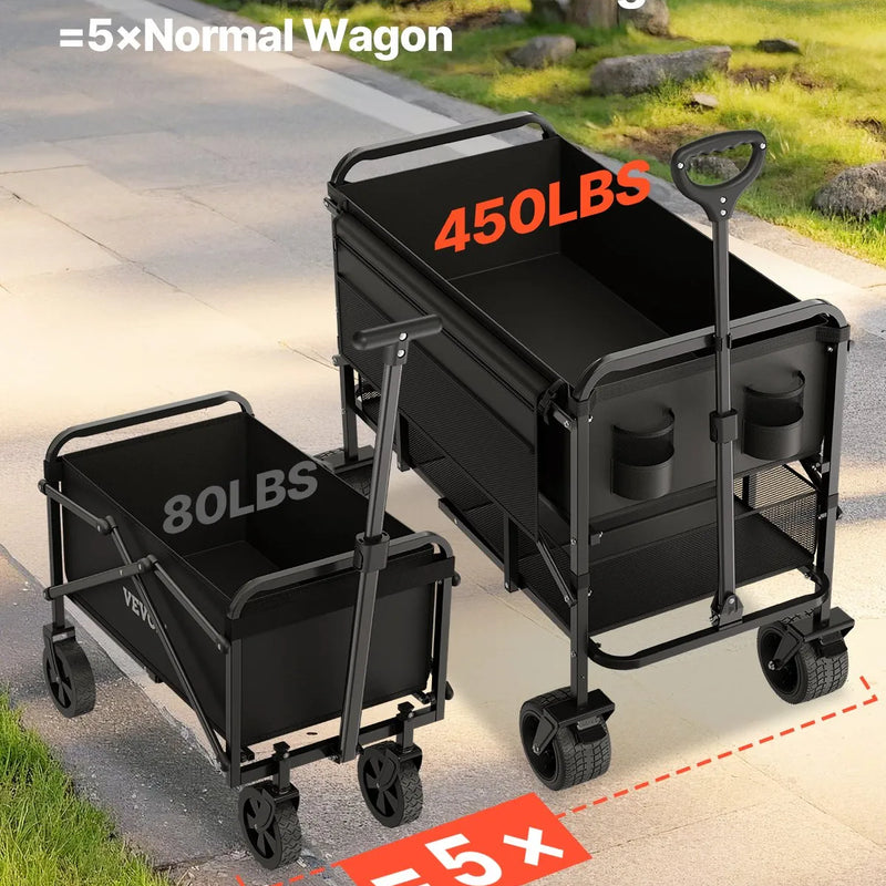 Salokāms divstāvu ratiņkomplekts, 300 l, 204 kg kravnesība