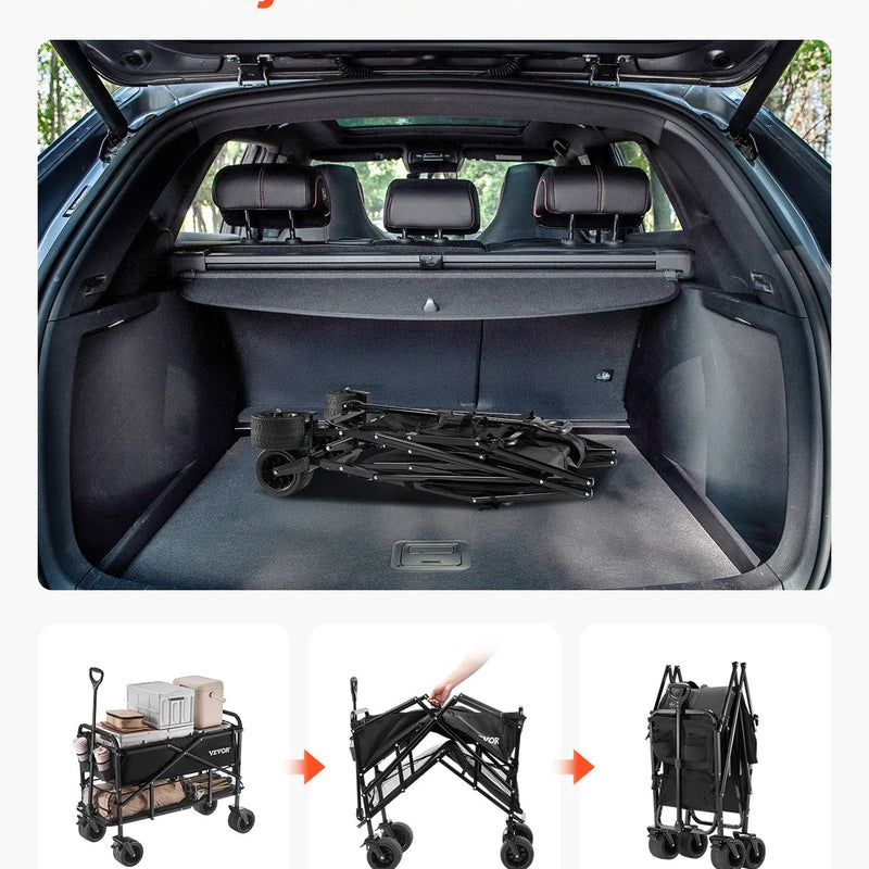 Salokāms divstāvu ratiņkomplekts, 300 l, 204 kg kravnesība