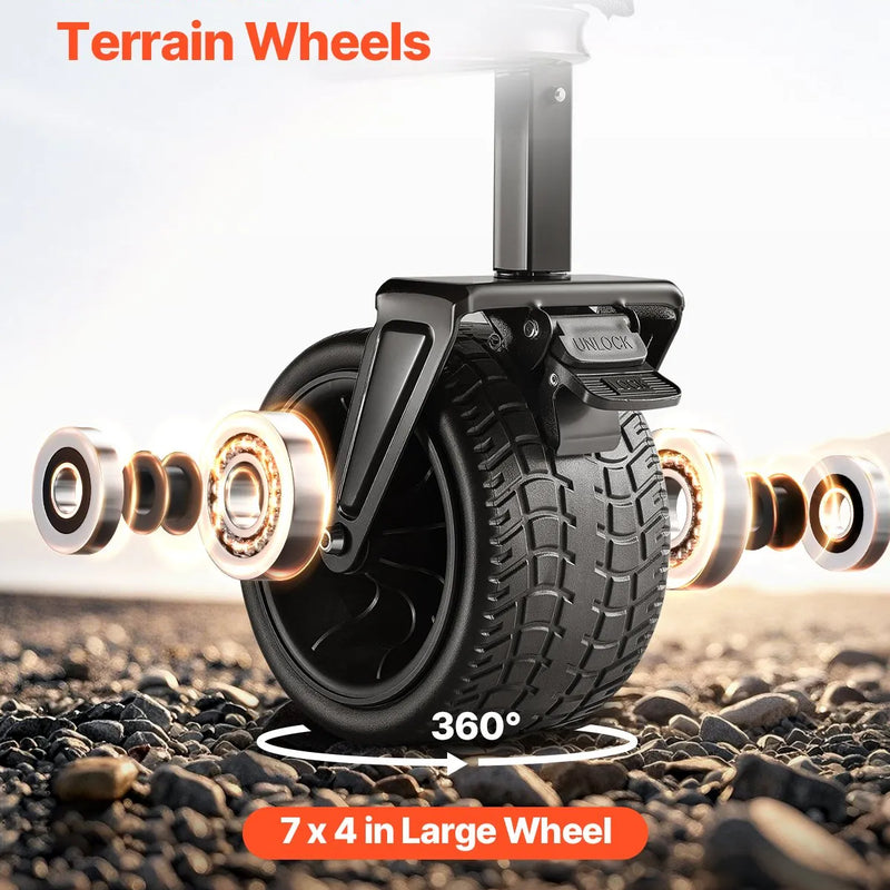 Salokāms divstāvu ratiņkomplekts, 300 l, 204 kg kravnesība