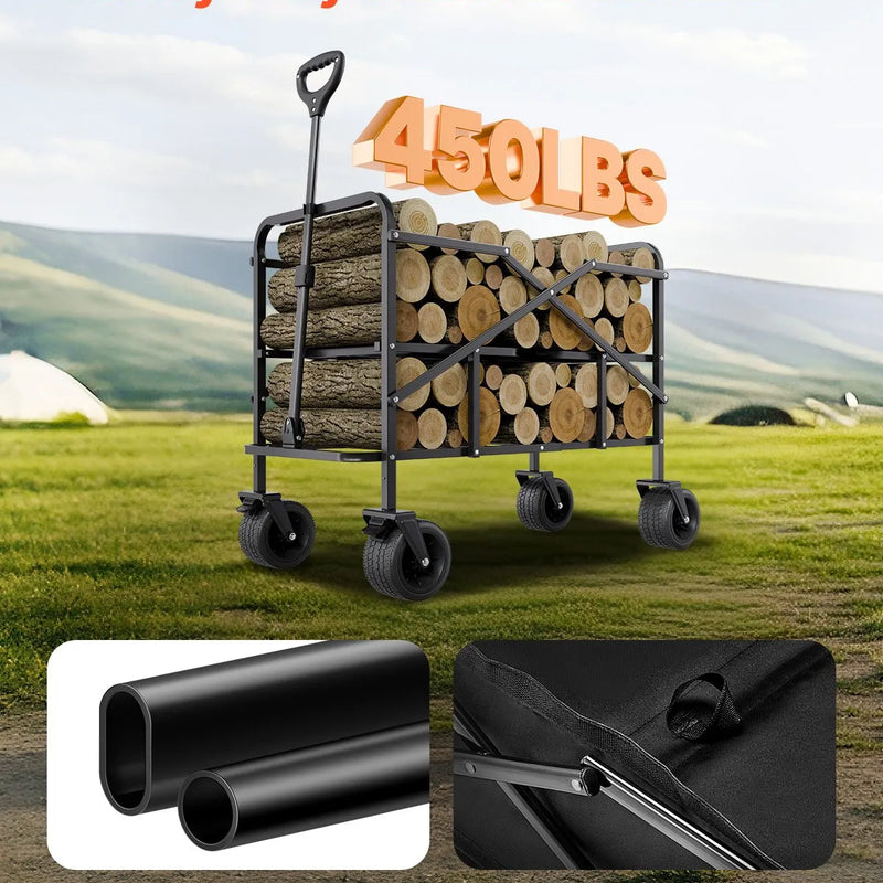 Salokāms divstāvu ratiņkomplekts, 300 l, 204 kg kravnesība