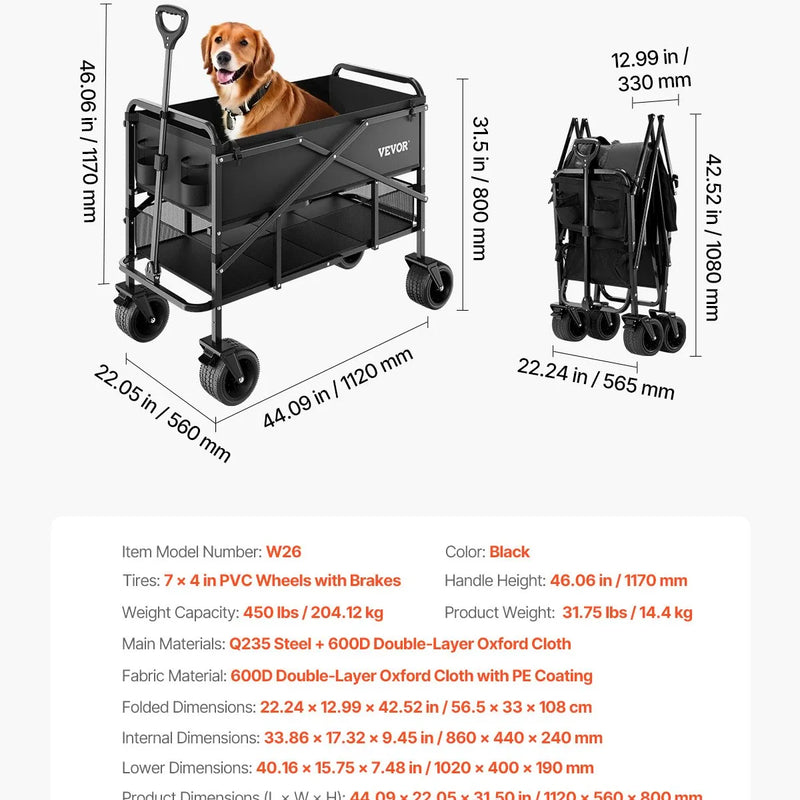 Salokāms divstāvu ratiņkomplekts, 300 l, 204 kg kravnesība