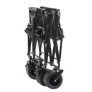 VEVOR salokāmais ratiņgrozs, 85 L, līdz 158 kg, ar visu segumu riteņiem un dzērienu turētājiem - kempingam, iepirkumiem un dārzam