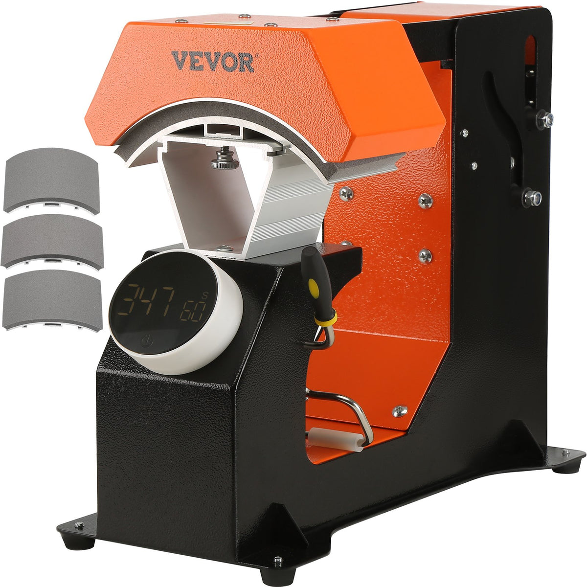 VEVOR automaatne mütsipress 3 küttepadjaga, sublimatsiooniks ja termotrükiks