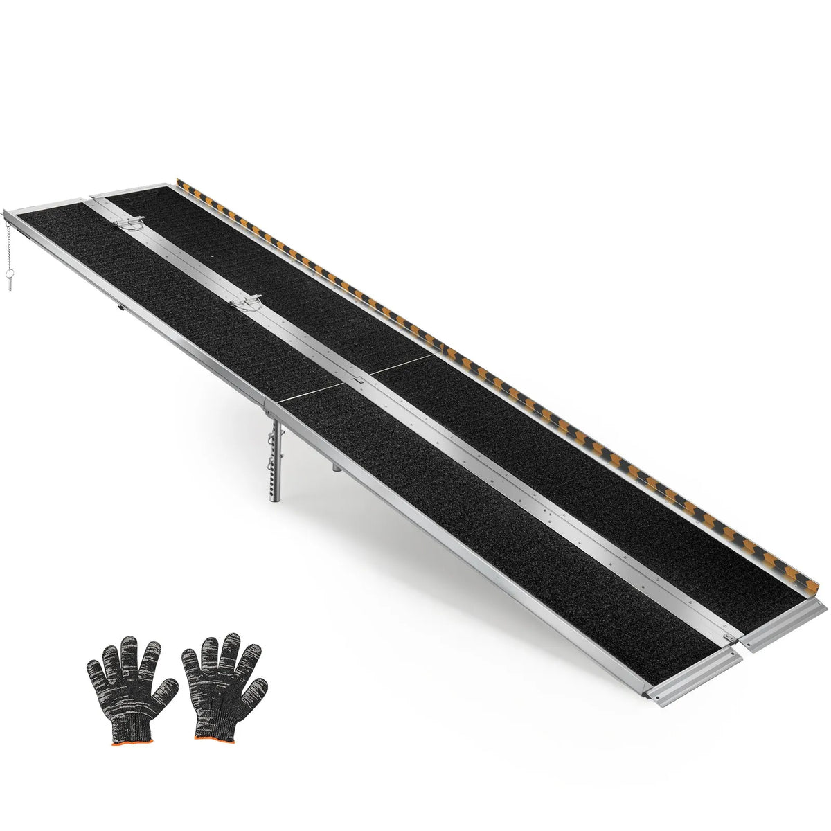 VEVOR Folding Aluminium Wheelchair Ramp 305 cm, Up to 363 kg, Non-Slip