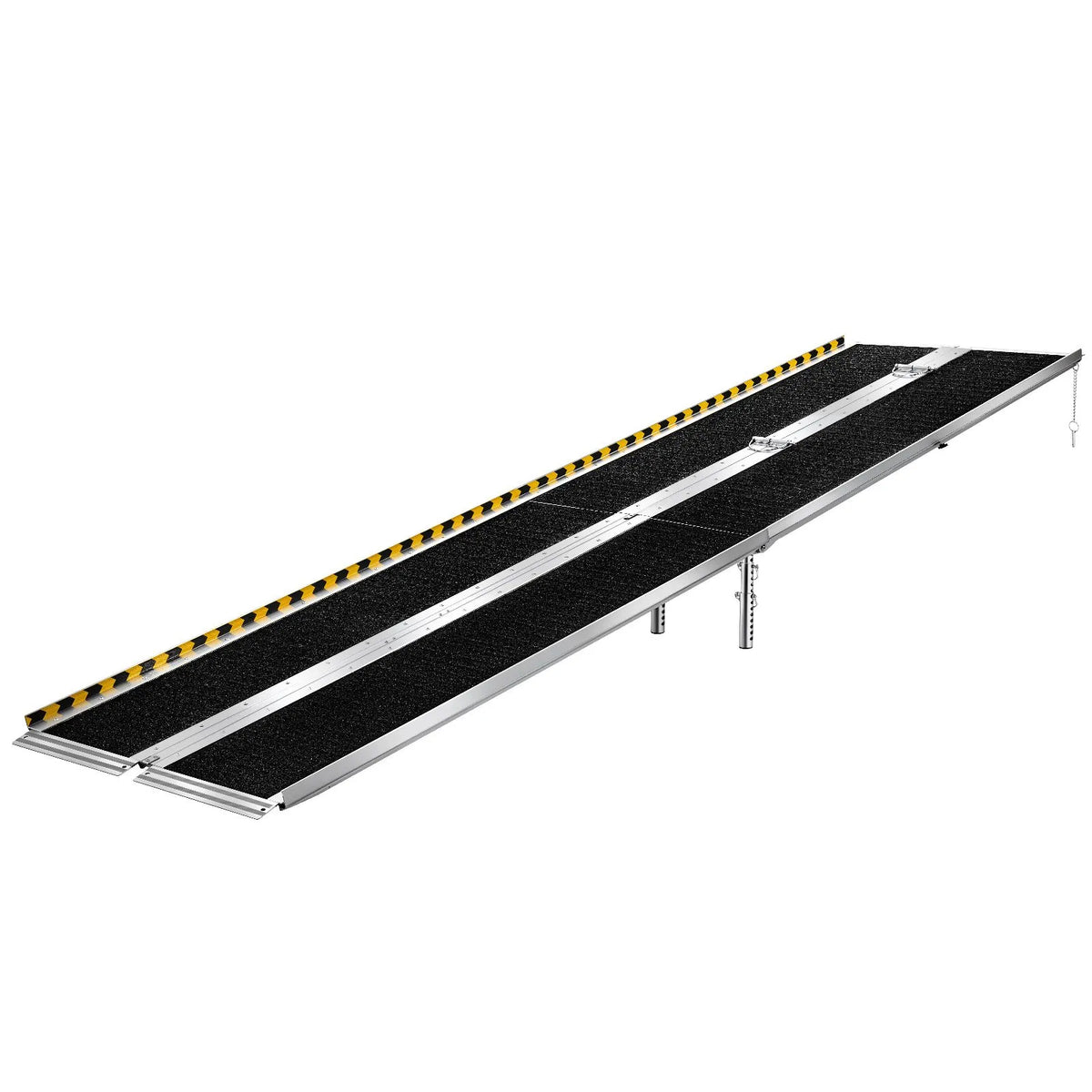 VEVOR Folding Aluminium Wheelchair Ramp 305 cm, Up to 363 kg, Non-Slip