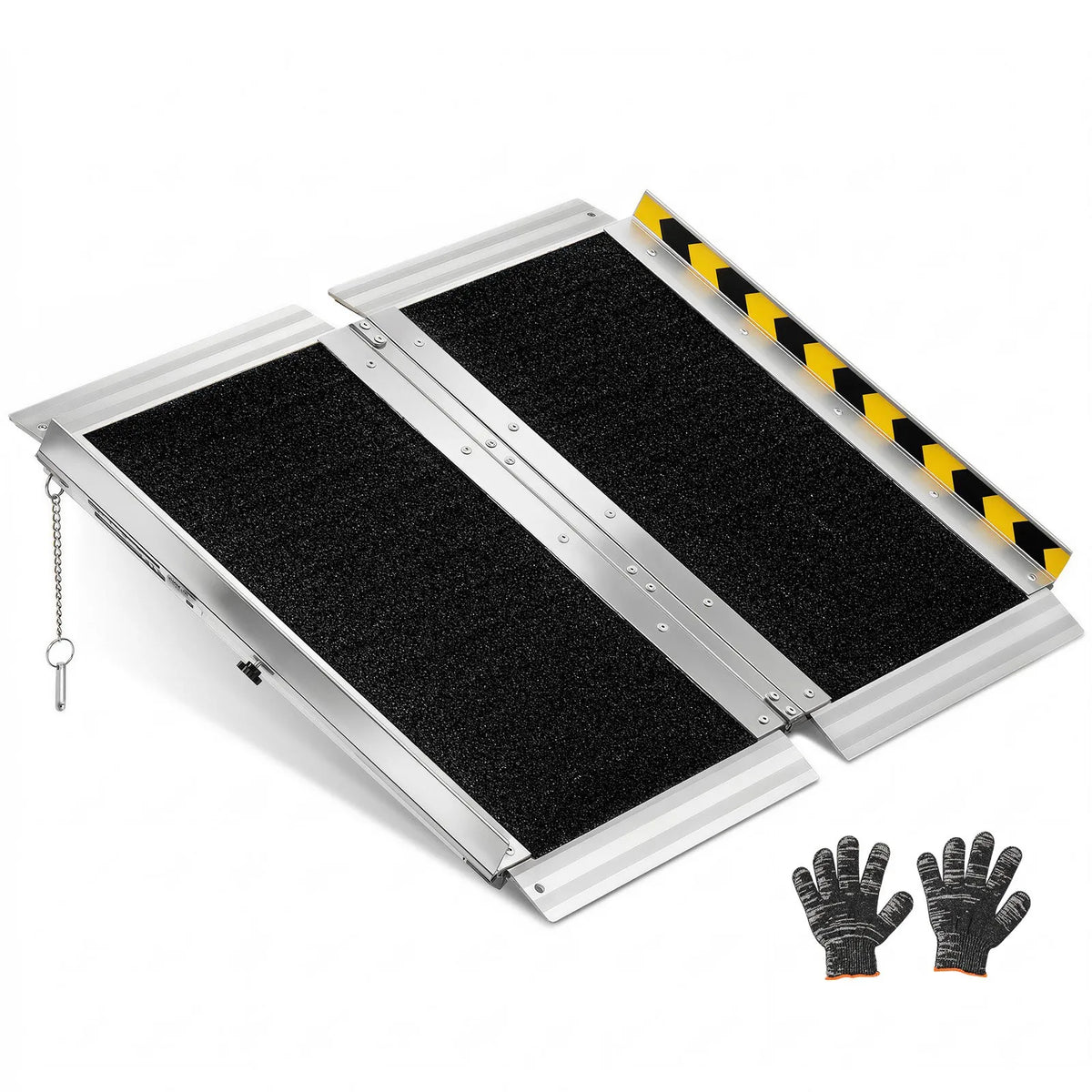 VEVOR Folding Aluminium Wheelchair Ramp 61 cm, up to 363 kg, Non-slip