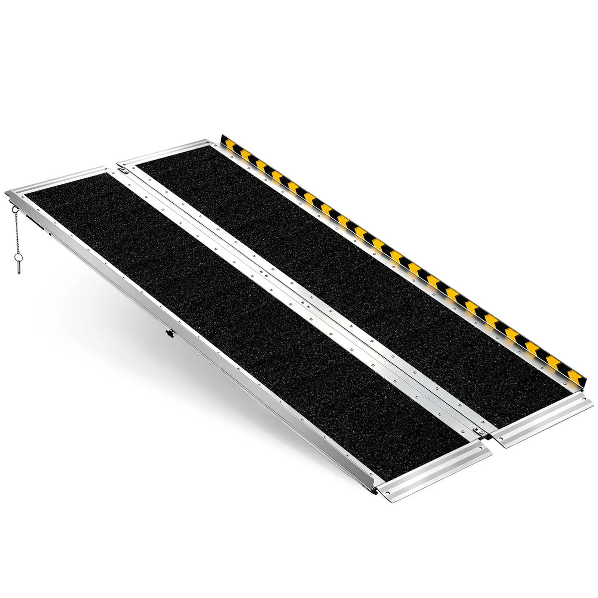 VEVOR Folding Aluminium Wheelchair Ramp 152 cm, Up to 363 kg, Non-Slip