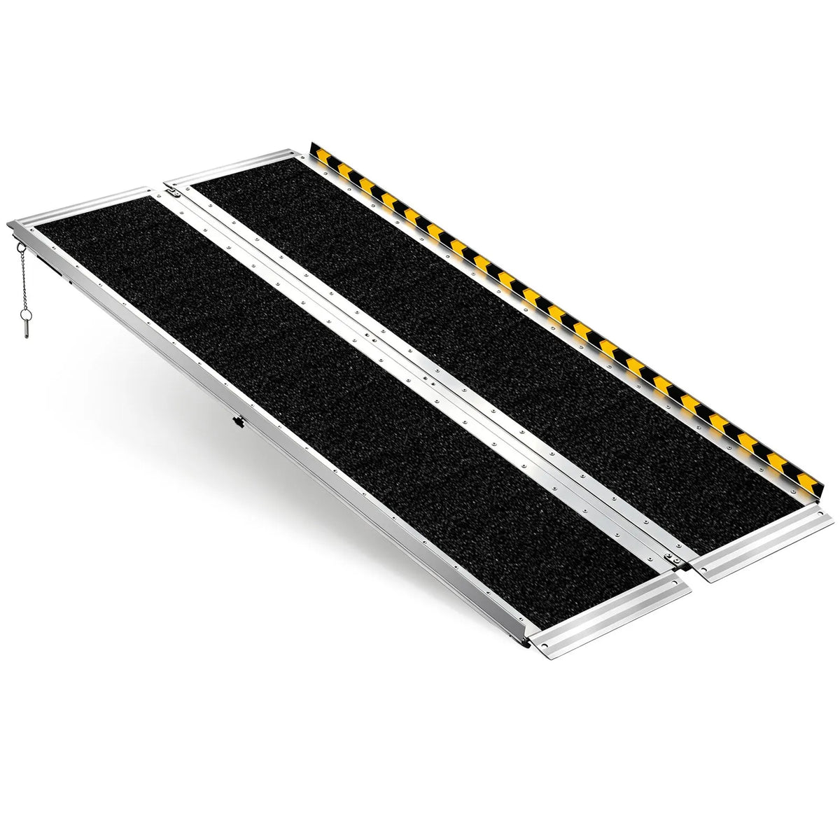 VEVOR Folding Aluminium Wheelchair Ramp 152 cm, Up to 363 kg, Non-Slip