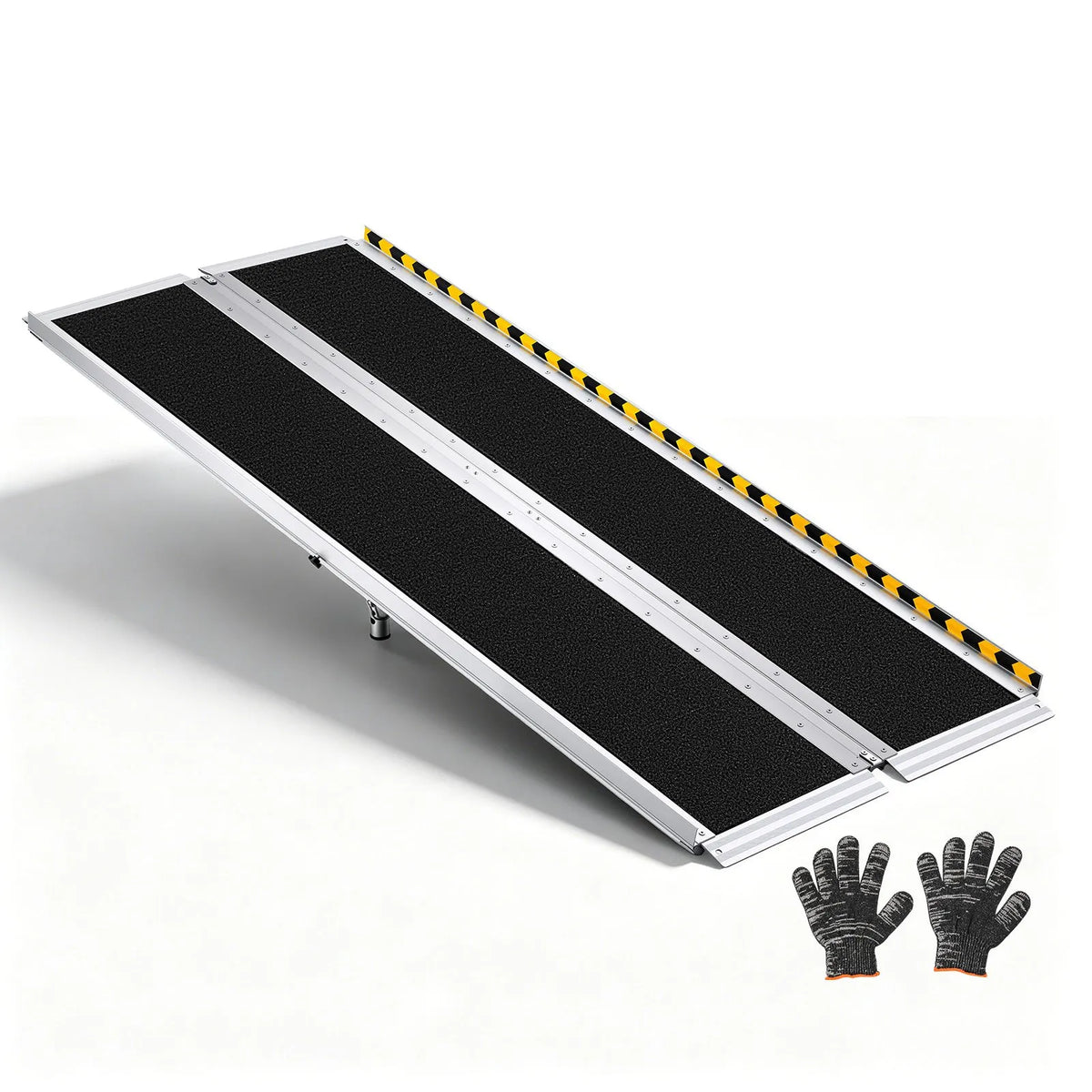 VEVOR Folding Aluminium Wheelchair Ramp 183 cm, up to 363 kg, Non-Slip