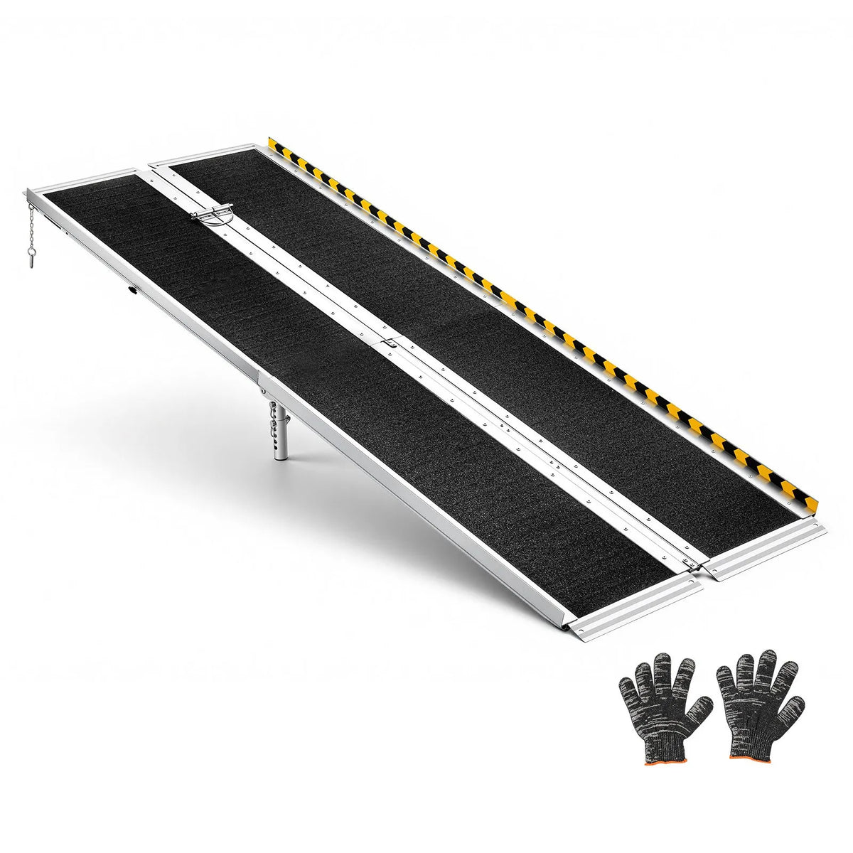VEVOR Folding Aluminium Wheelchair Ramp 213 cm, up to 363 kg, Non-Slip