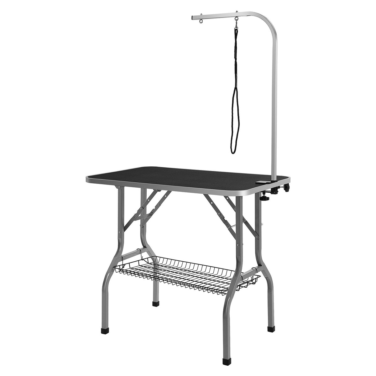 VEVOR Foldable Dog Grooming Table with Clamp and Loop, 91.5 × 61 cm, up to 150 kg
