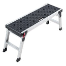 VEVOR salokāma darba platforma 910 x 310 mm, alumīnija pakāpiens 420 mm augstumā, nestspēja 226,8 kg, darba sols ar drošības fiksatoriem remontam, krāsošanai un mājas darbiem