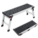VEVOR salokāma darba platforma 910 x 310 mm, alumīnija pakāpiens 420 mm augstumā, nestspēja 226,8 kg, darba sols ar drošības fiksatoriem remontam, krāsošanai un mājas darbiem