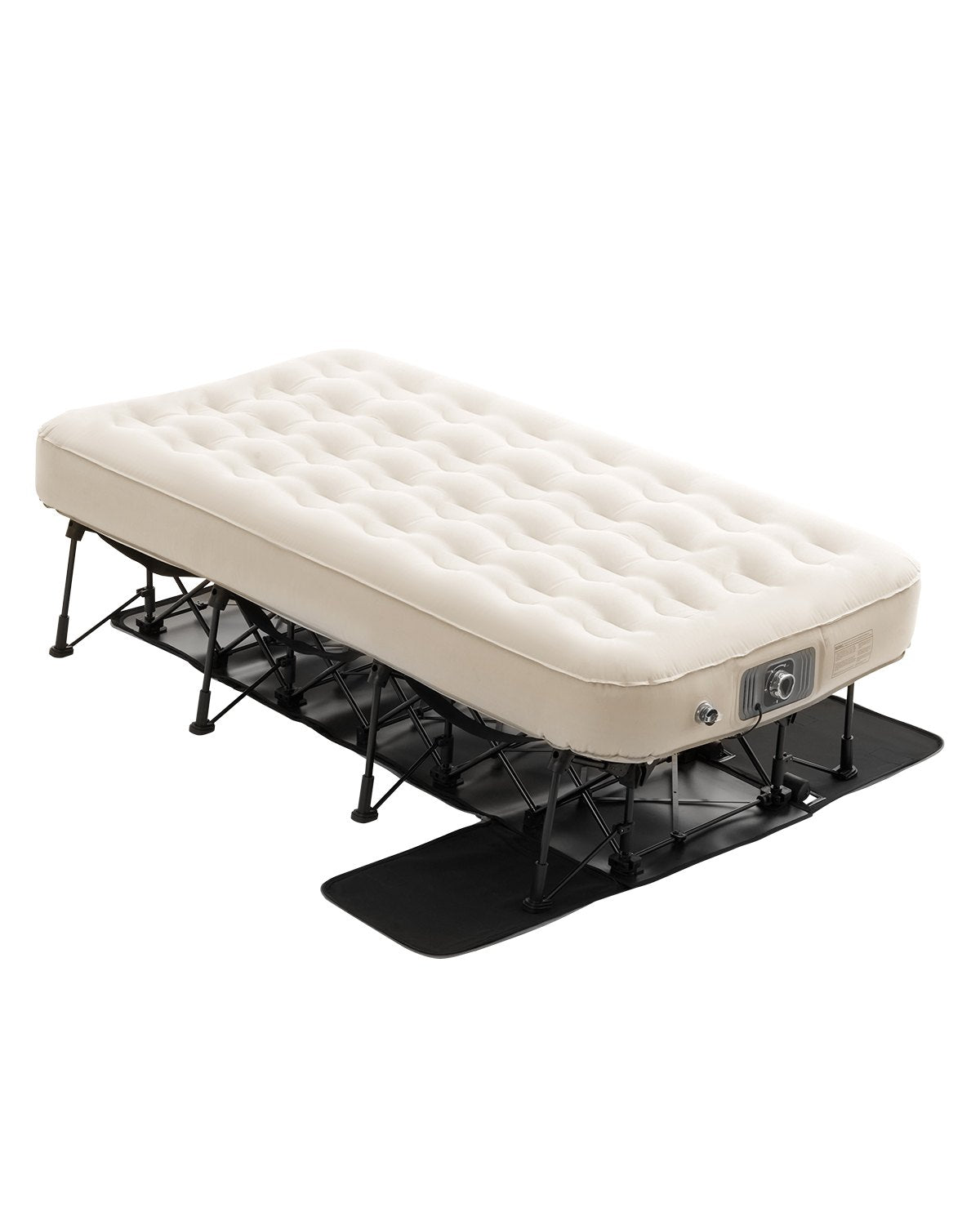 VEVOR Inflatable Air Bed Mattress with Frame and Pump, Single, Camping, Up to 136 kg Load Capacity