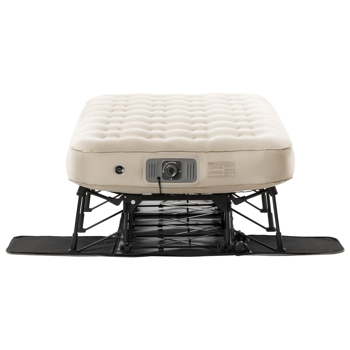 VEVOR Inflatable Air Bed Mattress with Frame and Pump, Single, Camping, Up to 136 kg Load Capacity