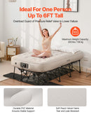 VEVOR piepūšamais gultas matracis ar rāmi un sūkni, 1 personai, kempingam, līdz 136 kg noslodzei