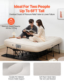 VEVOR piepūšamais matracis ar rāmi un sūkni, 2 personām, kempinga gulta, līdz 272 kg noslodzei