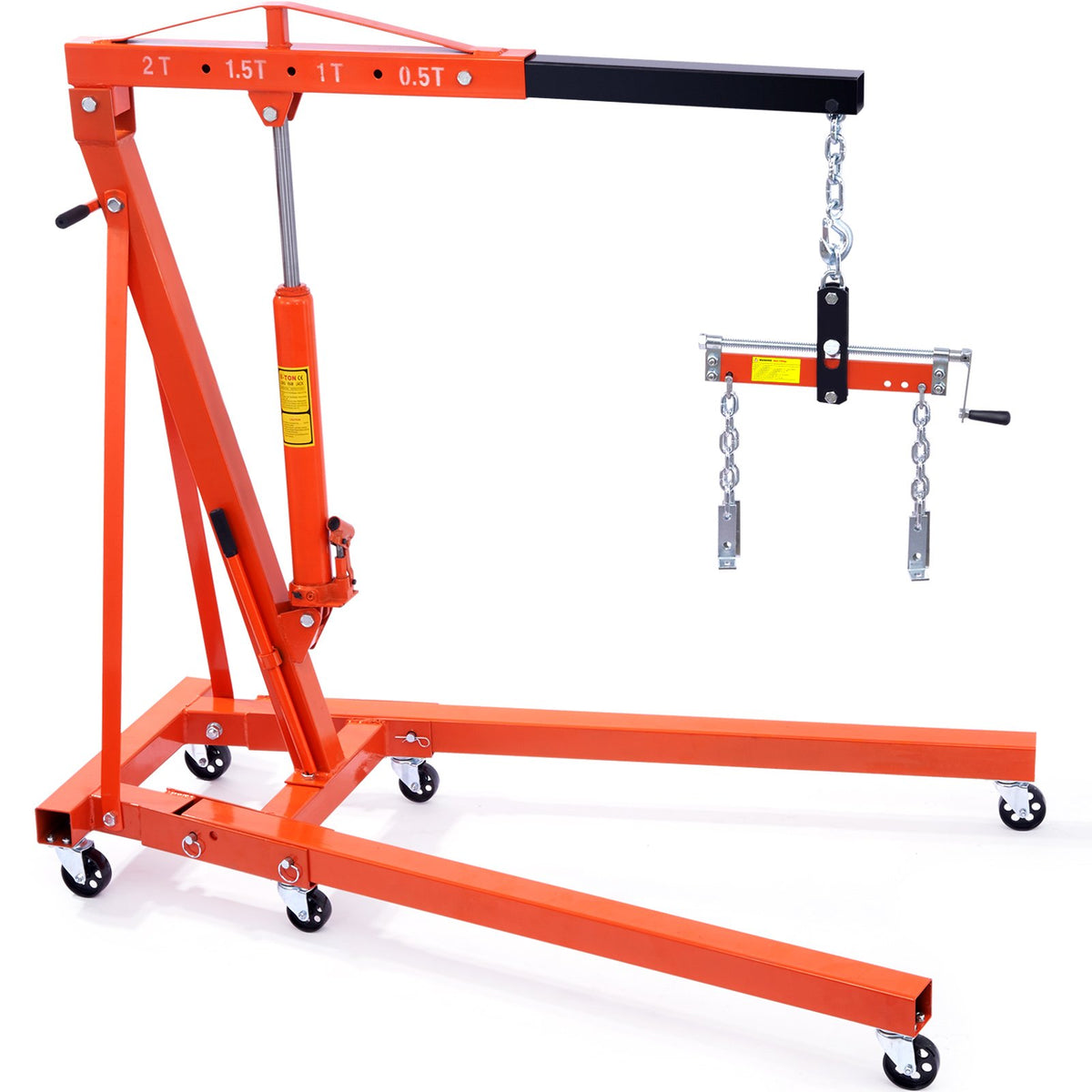 VEVOR Engine Hoist Leveller, 2 Tonnes, Workshop Lifting Tool, Cargo Lifting Equipment
