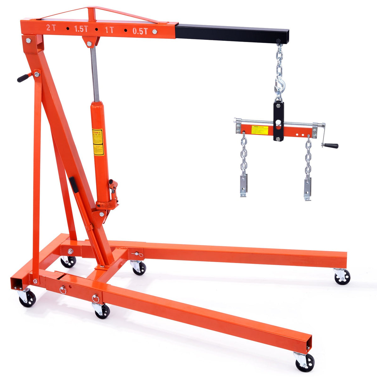 VEVOR Engine Hoist Leveller, 2 Tonnes, Workshop Lifting Tool, Cargo Lifting Equipment