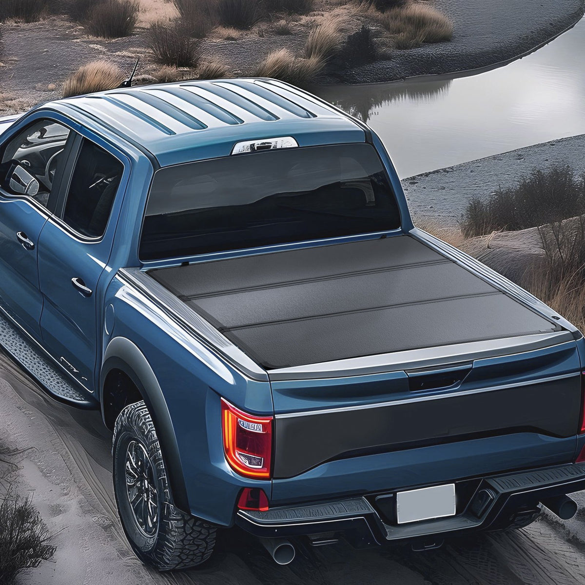 VEVOR Tri-Fold Tonneau Cover with LED Lighting Ford F-150 (2015–2024)