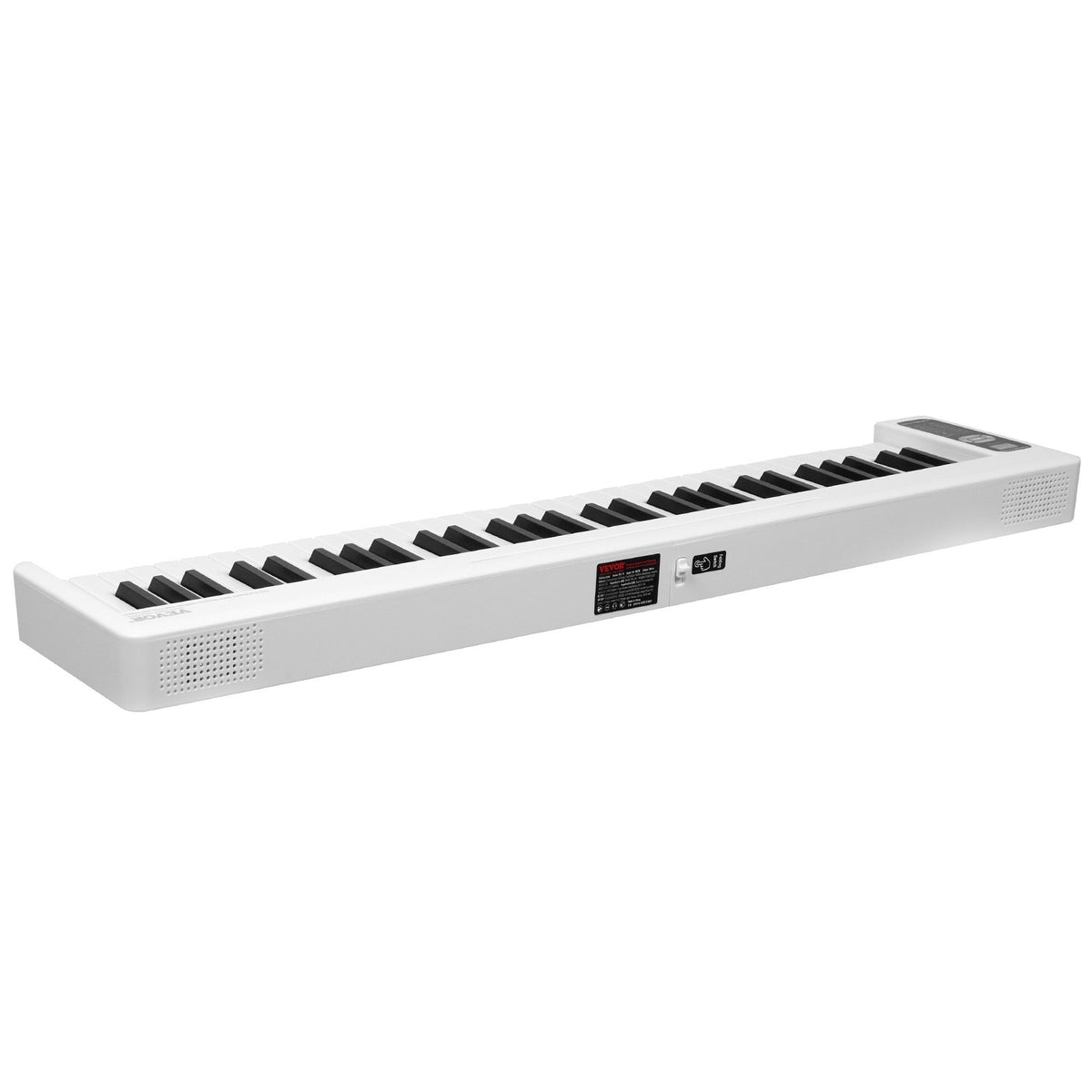 VEVOR kokkupandav klahvpill 61 klahvi Bluetoothi ja MIDI-ga, kaasaskantav, valge