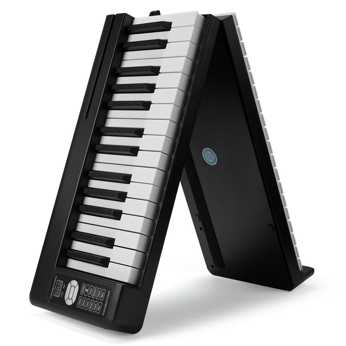 VEVOR kokkupandav klahvpill 61 klahvi Bluetoothi ja MIDI-ga, kaasaskantav, must