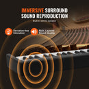 VEVOR 61 taustiņu salokāma pārnēsājamā klaviatūra ar Bluetooth un MIDI savienojumu, melna