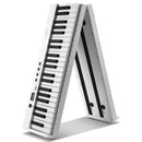 VEVOR salokāma 88 taustiņu klaviatūra, pārnēsājams digitālais pianīns ar Bluetooth un MIDI, balts