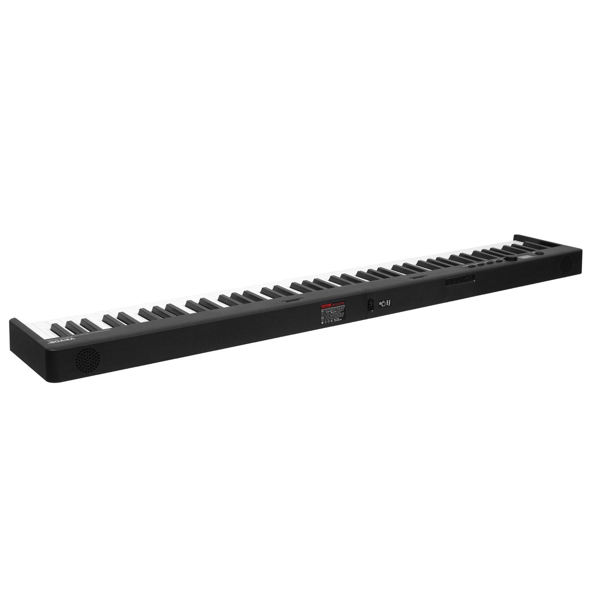VEVOR Foldable Keyboard 88 Keys with Bluetooth and MIDI, Black