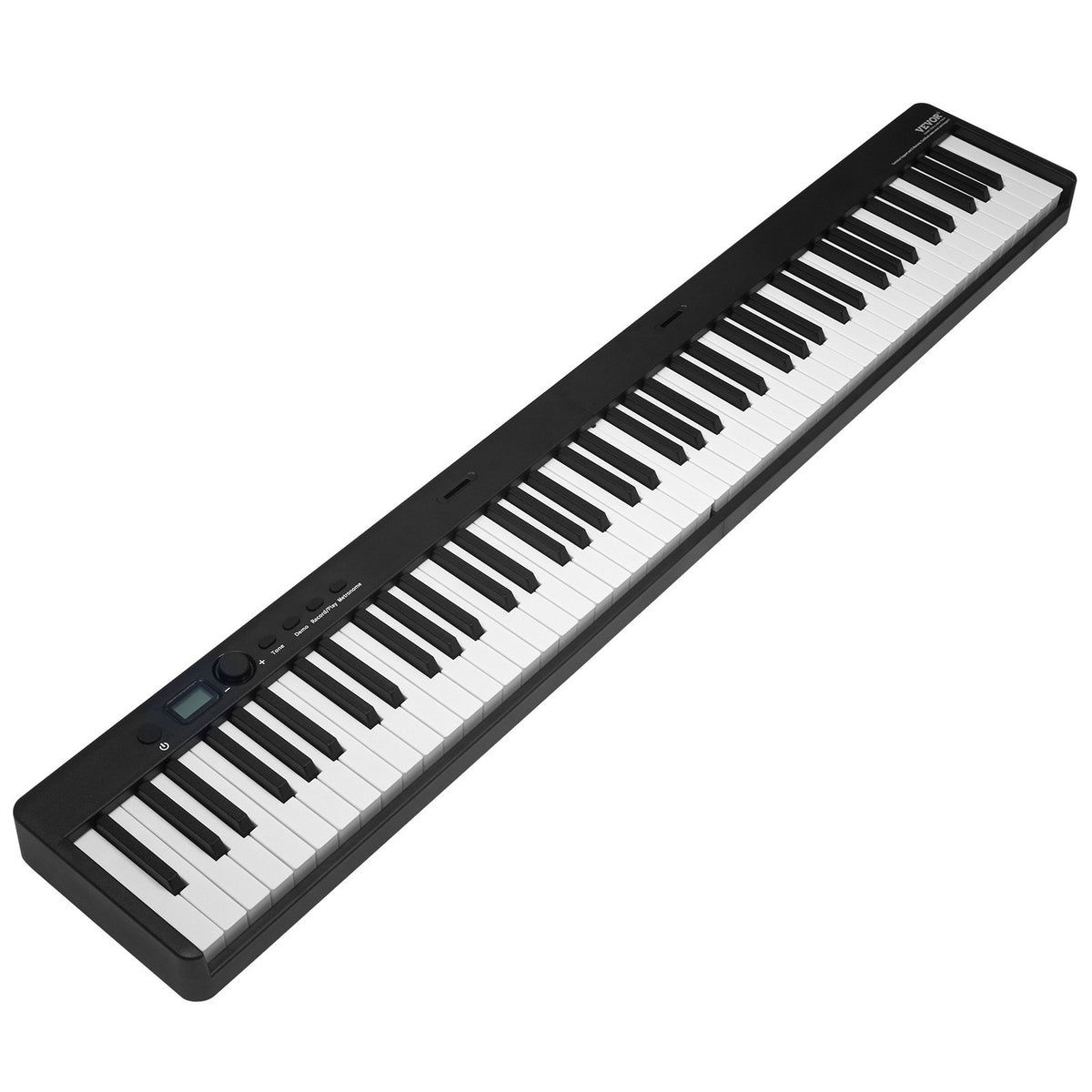 VEVOR Foldable Keyboard 88 Keys with Bluetooth and MIDI, Black
