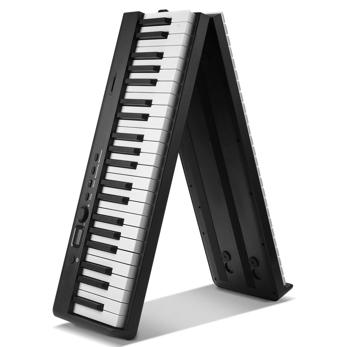 VEVOR Foldable Keyboard 88 Keys with Bluetooth and MIDI, Black