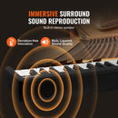 VEVOR 88 taustiņu salokāms digitālais klavieru sintezators ar Bluetooth un MIDI, melns