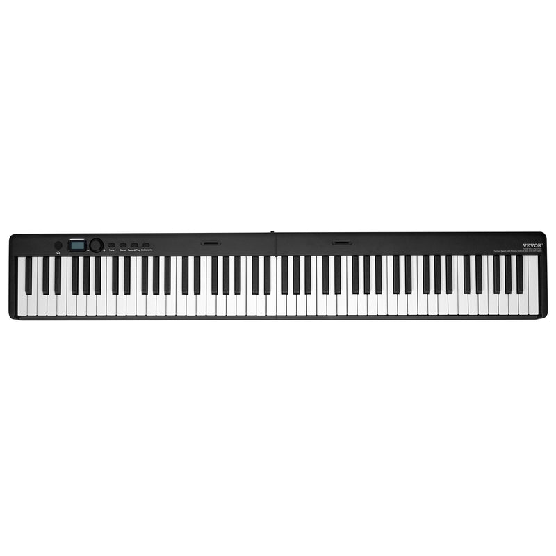 VEVOR 88 taustiņu salokāma pārnēsājamā klaviatūra ar statīvu, Bluetooth un MIDI savienojumu