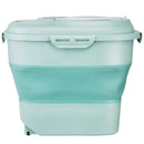 VEVOR salokāms sausās barības un produktu uzglabāšanas konteiners ar hermētisku vāku un ritenīšiem, 22,7 kg ietilpība