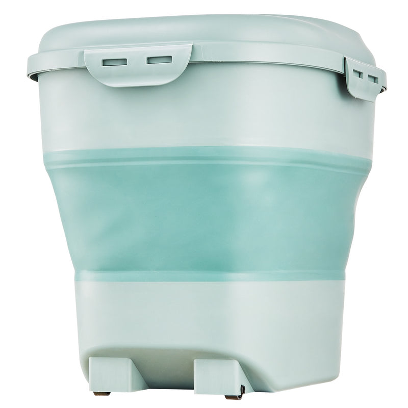 VEVOR salokāms sausās barības un produktu uzglabāšanas konteiners ar hermētisku vāku un ritenīšiem, 22,7 kg ietilpība