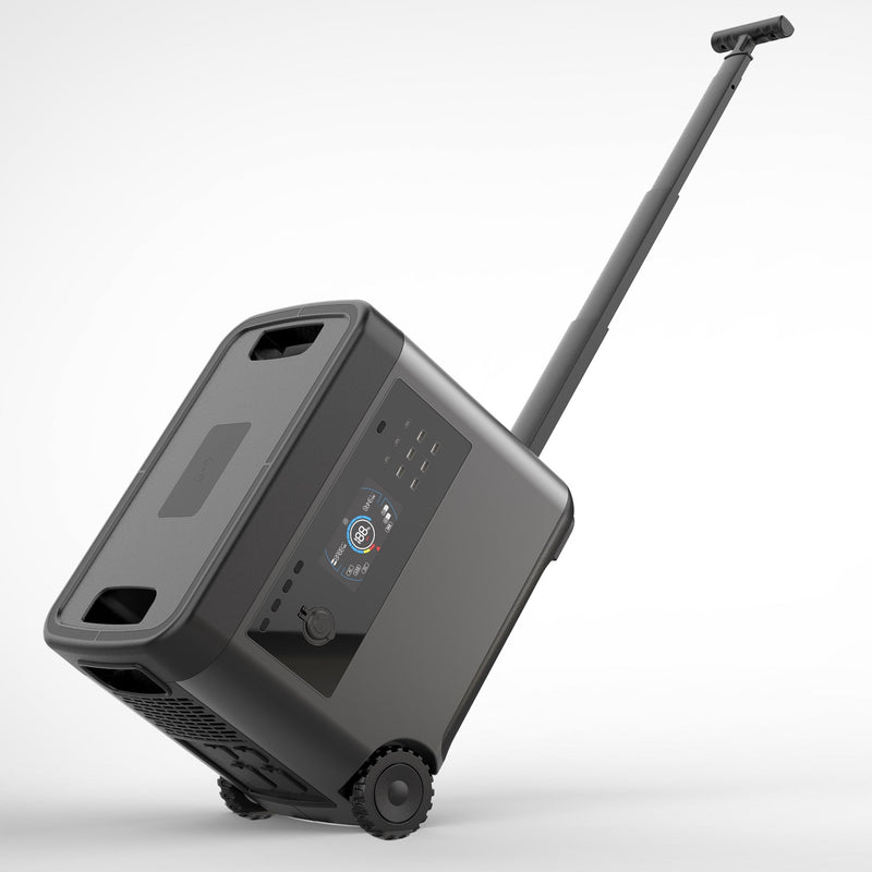 Piegāde līdz 14 dienām_SWALLE D5 mobilā LiFePO4 elektrostacija, 2500 W, 2160 Wh, 4000 W maksimālā jauda, 4 AC kontaktligzdas, MPPT, bezvadu uzlāde un 100 W USB-C