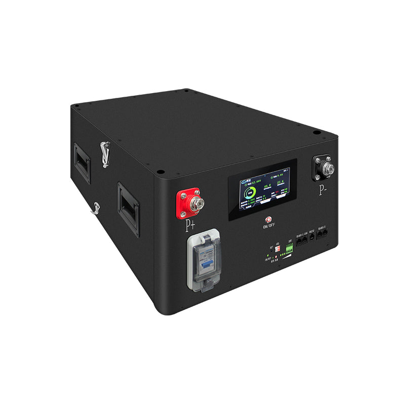 LiFePO4 mājas enerģijas uzkrāšanas akumulators, 48 V klase, 51,2 V, 314 Ah, 16 kWh, 200 A viedā BMS, displejs, CAN, RS485 un Bluetooth