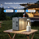 ASP-2000 mobilā LiFePO4 elektrostacija, 2000 W, 1977 Wh, 230 V, MPPT, 500 W saules uzlāde un 100 W USB-C