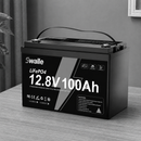 Piegāde līdz 14.dienām_LANPWR LiFePO4 dziļās izlādes akumulators, 12,8 V, 100 Ah, 1280 Wh, 100 A BMS, IP65