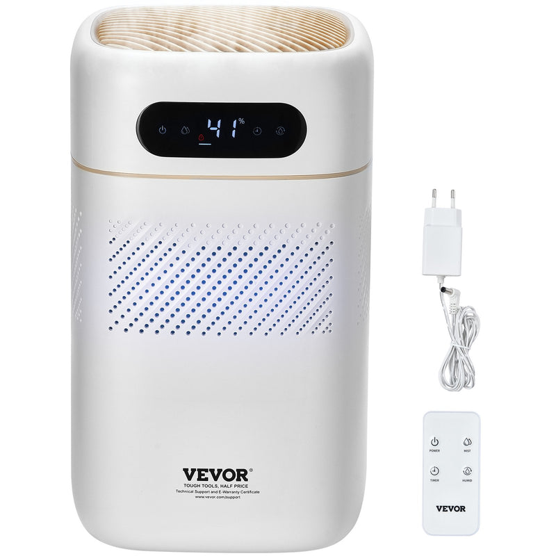 VEVOR 5 L tvaika gaisa mitrinātājs guļamistabai līdz 50 m²