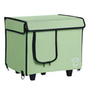 VEVOR paaugstināta apsildāma kaķu mājiņa ar sildīšanas paliktni, zaļa (S)