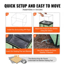 VEVOR paaugstināta apsildāma kaķu mājiņa ar sildīšanas paliktni, zaļa (S)