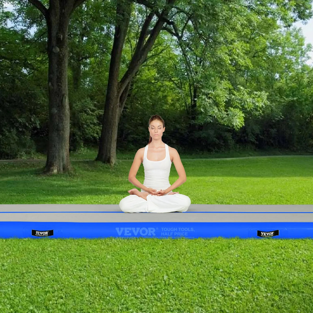 VEVOR Air Track Inflatable Gymnastics Mat 3.1 m with Electric Pump