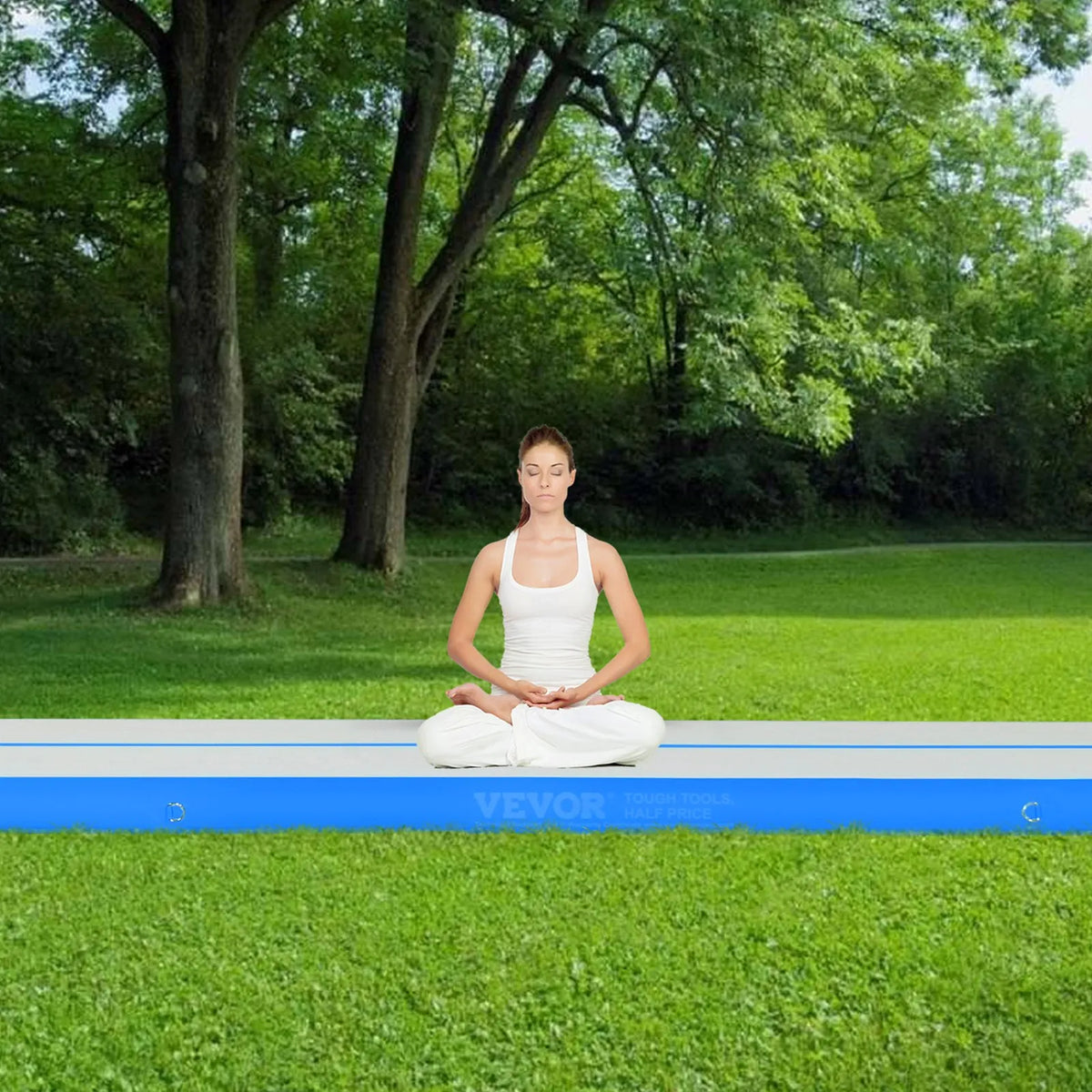 VEVOR Air Track Inflatable Gymnastics Mat 6.1 m with Electric Pump and Repair Kit