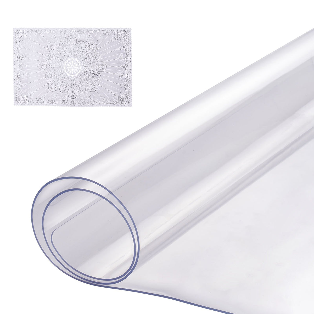VEVOR PVC Table Protector 35.6 × 61 cm, 1.5 mm, Clear, Water-Resistant
