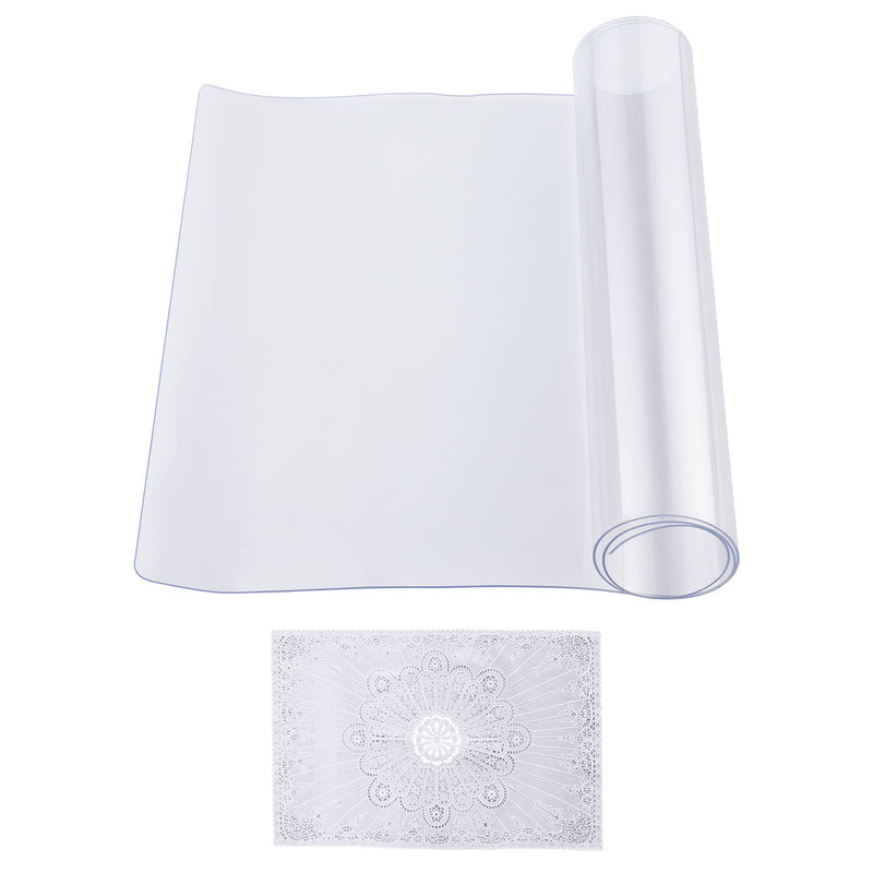 VEVOR PVC galda aizsargpārklājs, 35,6 × 61 cm, caurspīdīgs plastmas virsmas aizsargs, 1,5 mm biezs
