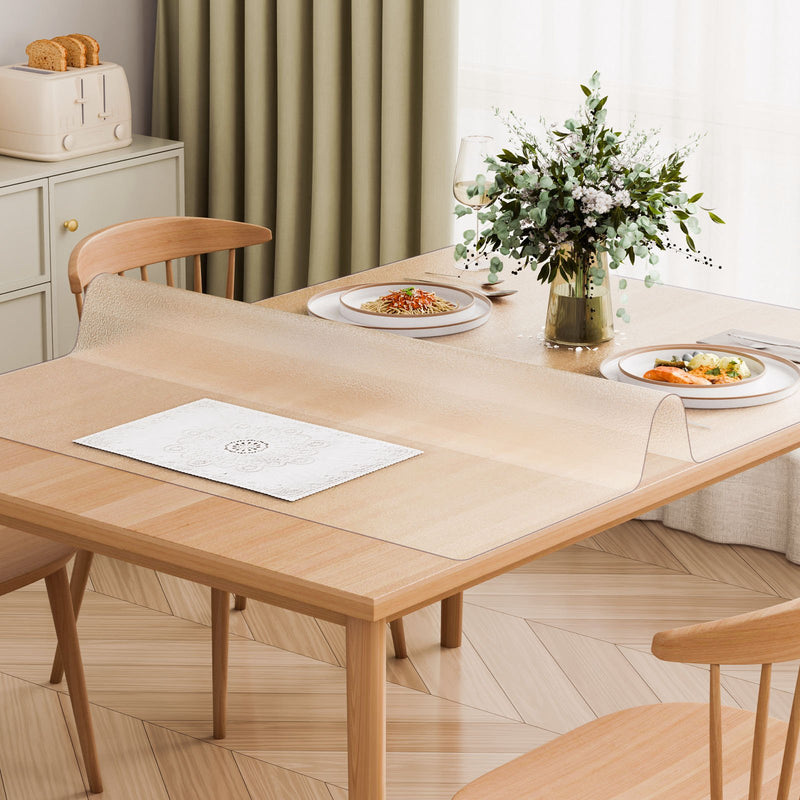 VEVOR PVC galda pārklājs 61 x 122 cm, matēts plastmasas virsmas aizsargs, 1,5 mm biezums